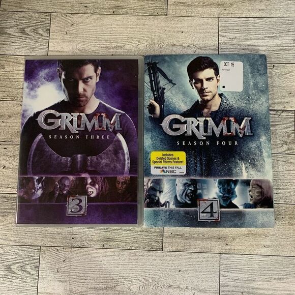 Grimm‎ DVDs Seasons 3 & Seasons 4 TV Series Bonus Features with Deleted Scenes - Picture 1 of 2